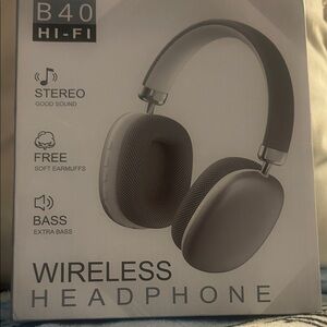 Blue Wireless Headphones
